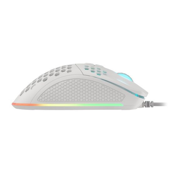 Mysz dla graczy Genesis Krypton 555 8000DPI podświetlenie RGB Biała